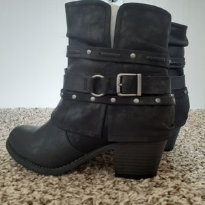 Black ankle boots